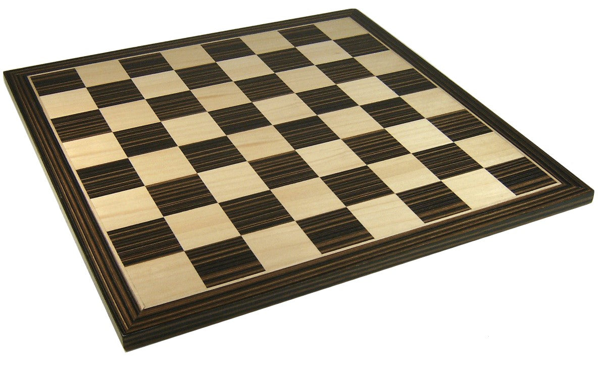 14" Ebony Black & Maple Wood Chess Board