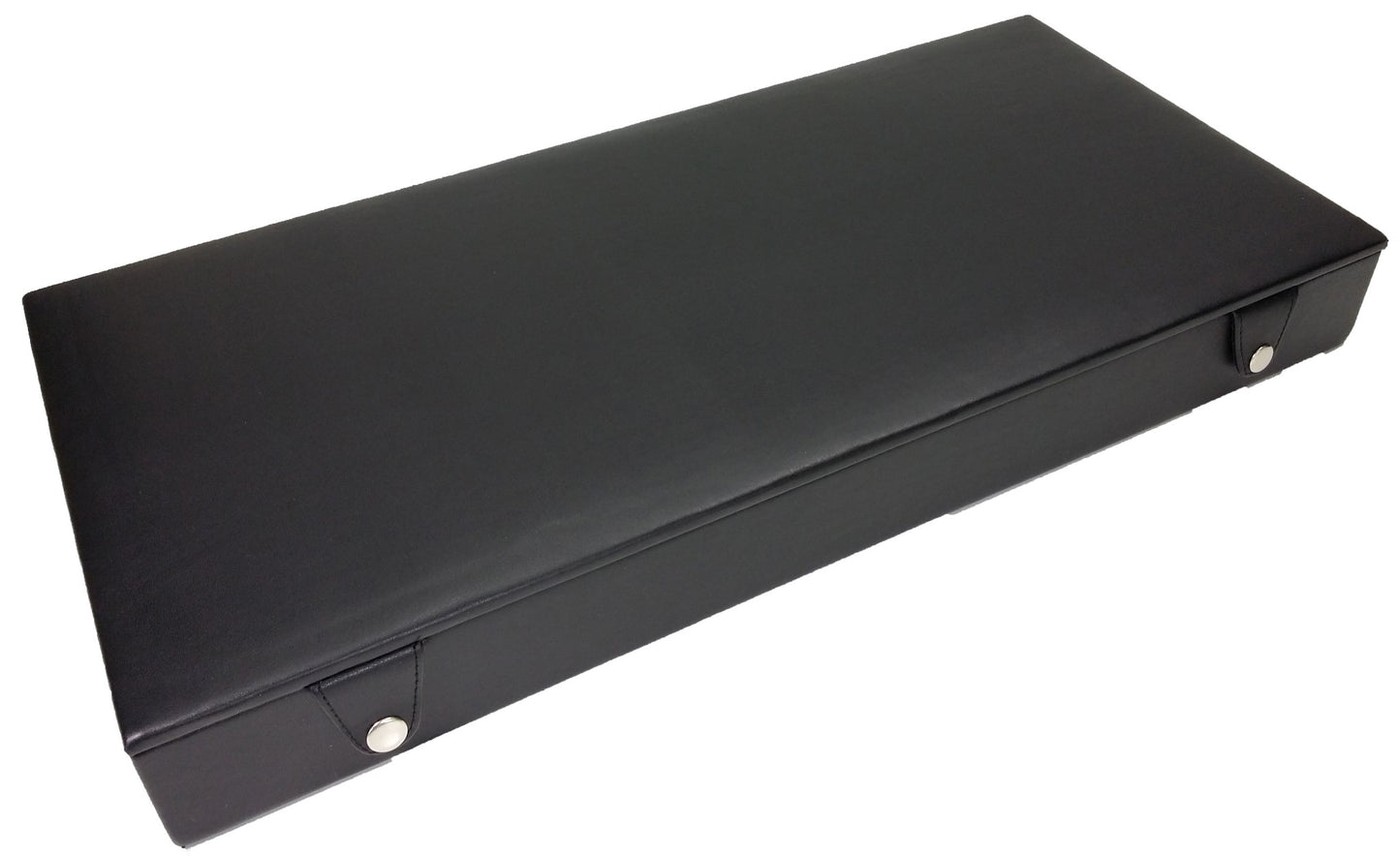 Flat Storage Box Fr Up To 4" Staunton Chess Men Set Black Faux Leather 3.75"