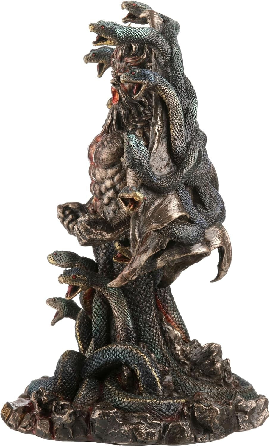 9 1/8 Inch Typhon Greek Scourge of Olympus Serpentine Giant Bronze Color Statue