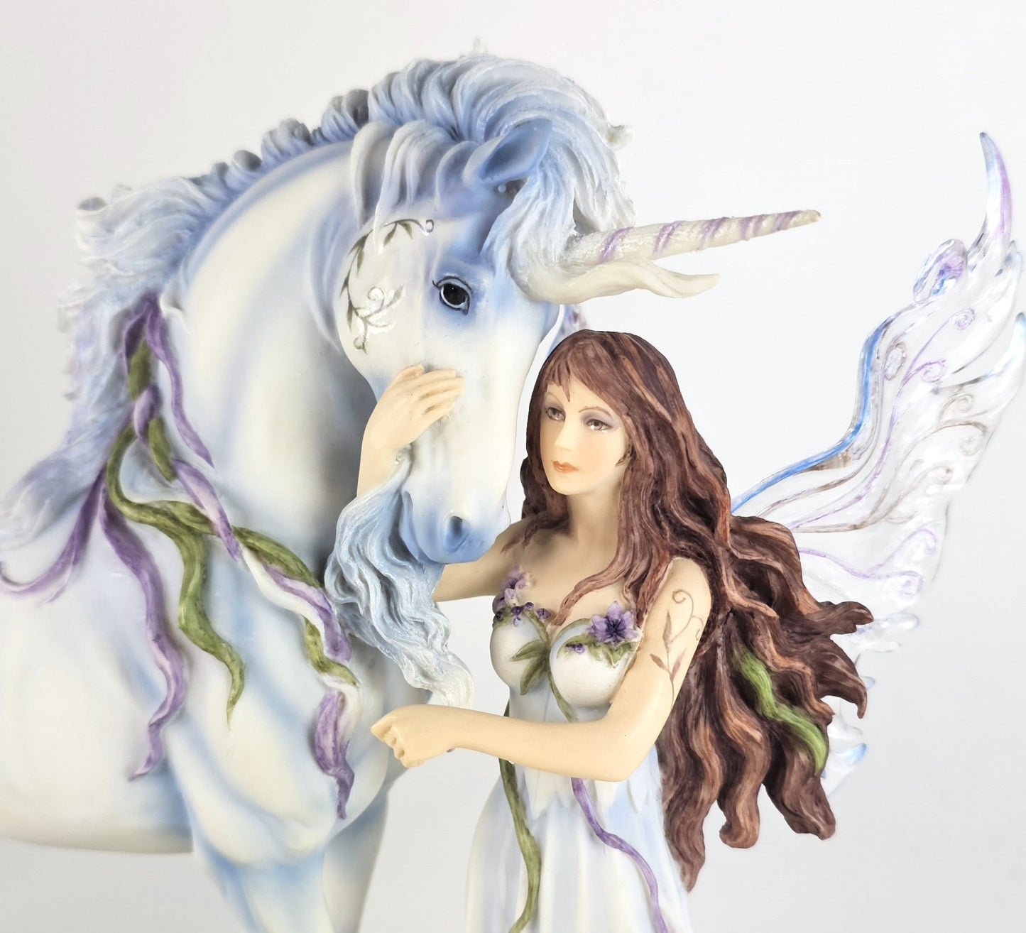 11 3/4" Jody Bergsma Long Live Magic Fairy Unicorn Fantasy Statue