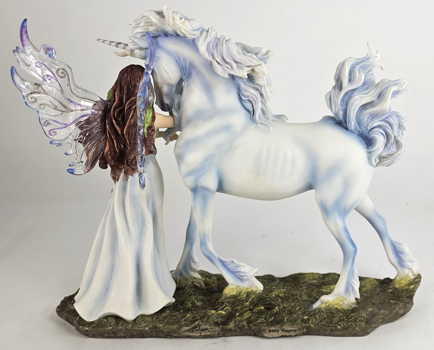 11 3/4" Jody Bergsma Long Live Magic Fairy Unicorn Fantasy Statue