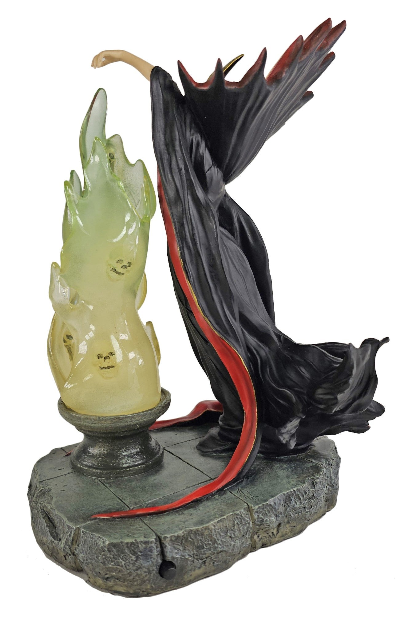 9 1/4" Led Night Light Melanie Delon Damnation Hand Painted Gothic Art Statue