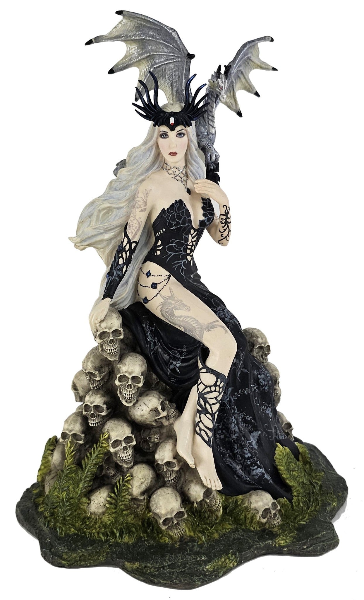 9 1/2" Mad Queen Nene Thomas Gothic Dragon Fantasy Statue Hand Painted