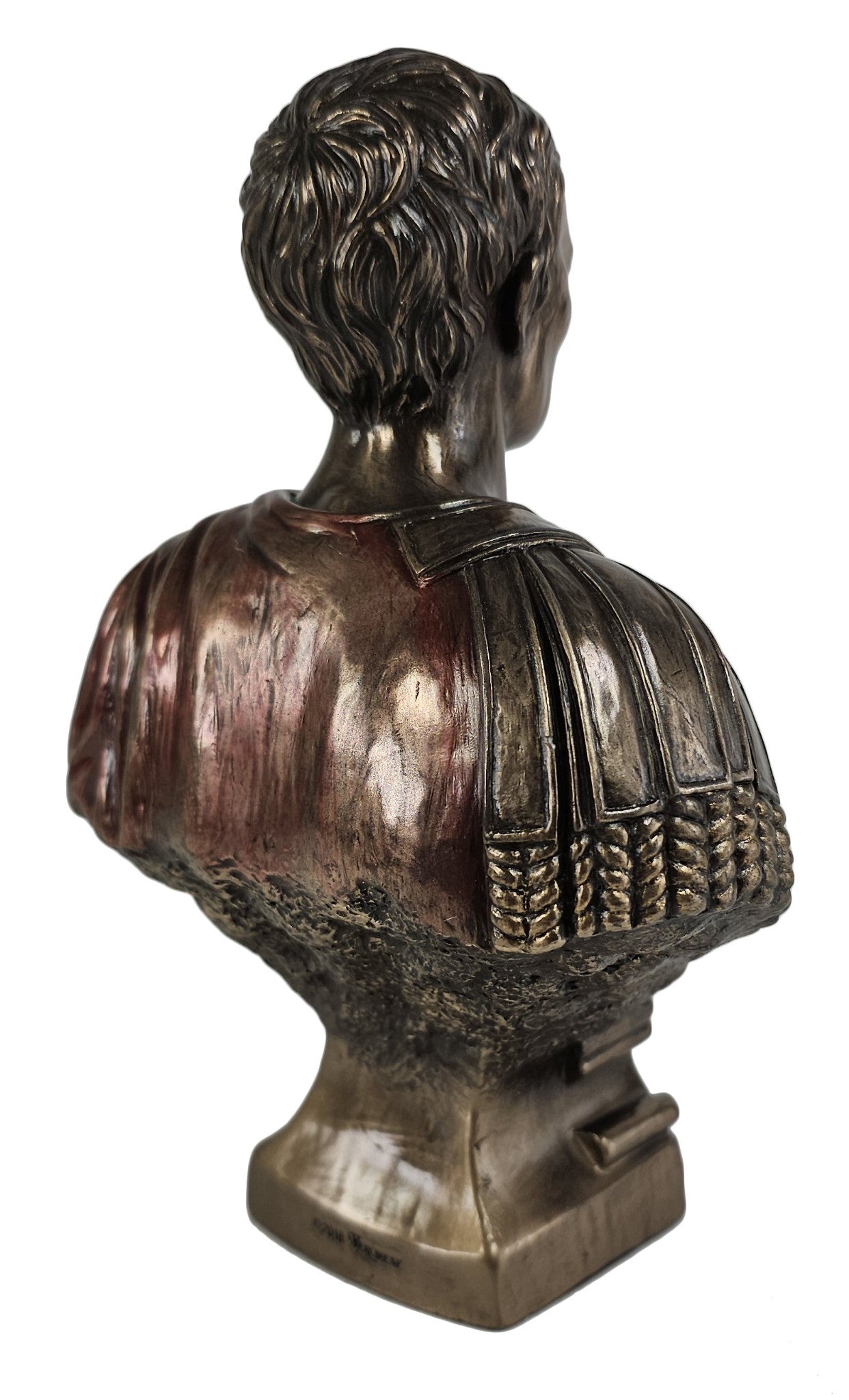 7 1" Gaius Julius Caesar Bust Roman Dictator Emperor Statue Bronze Finish