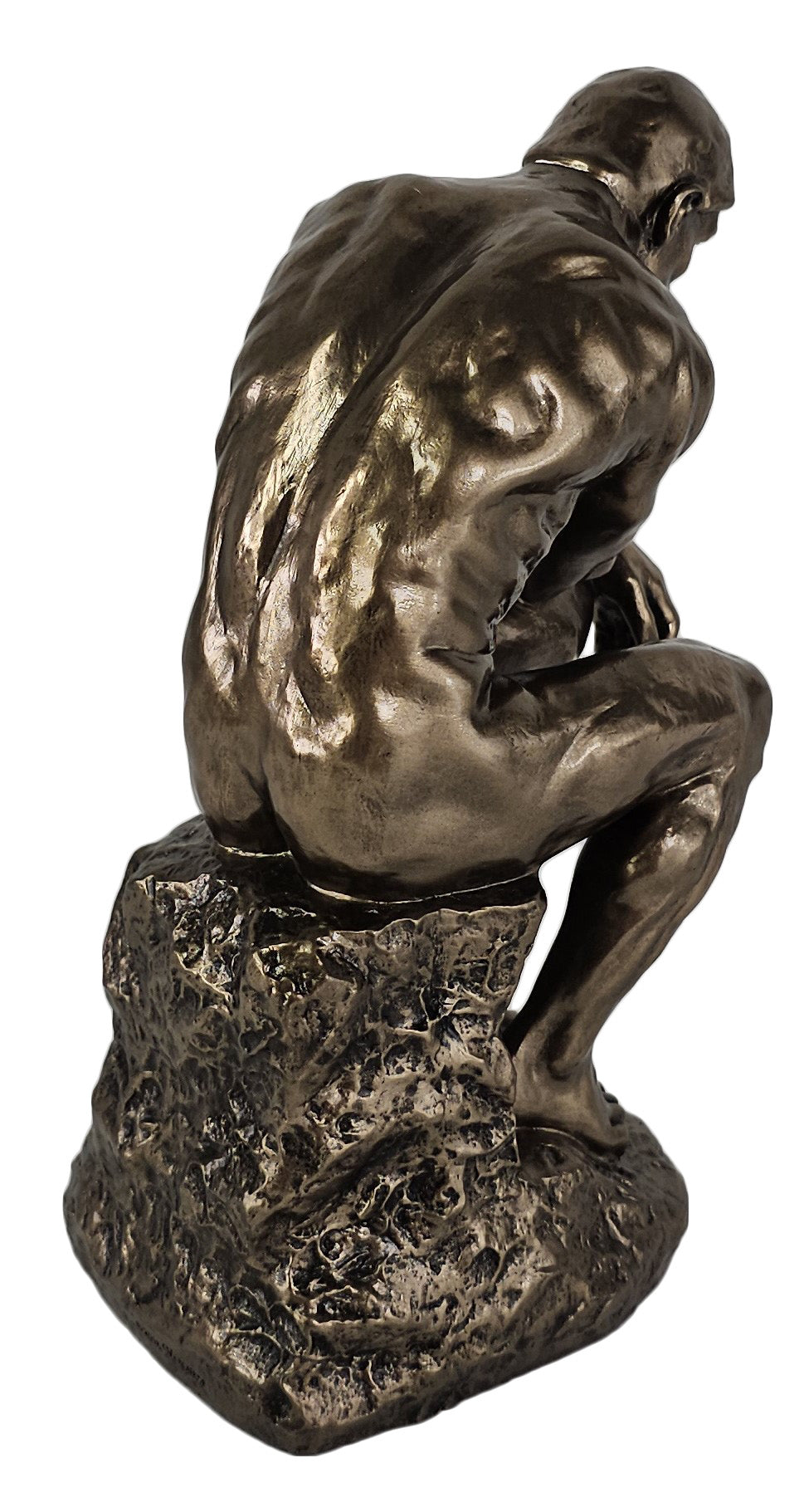 8" The Thinker Auguste Rodin Replica Statue Antique Bronze Finish Nude Male