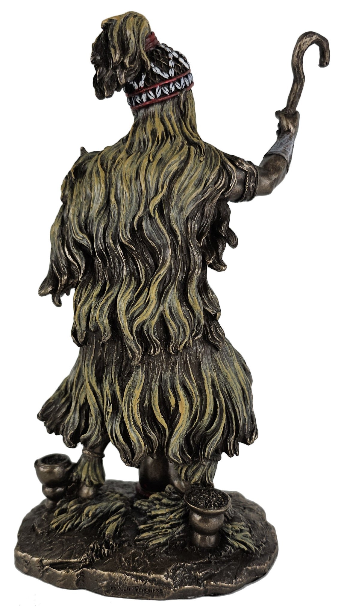 9" Orisha Babalu Aye God of Disease and Healing African Statue Bronze Color
