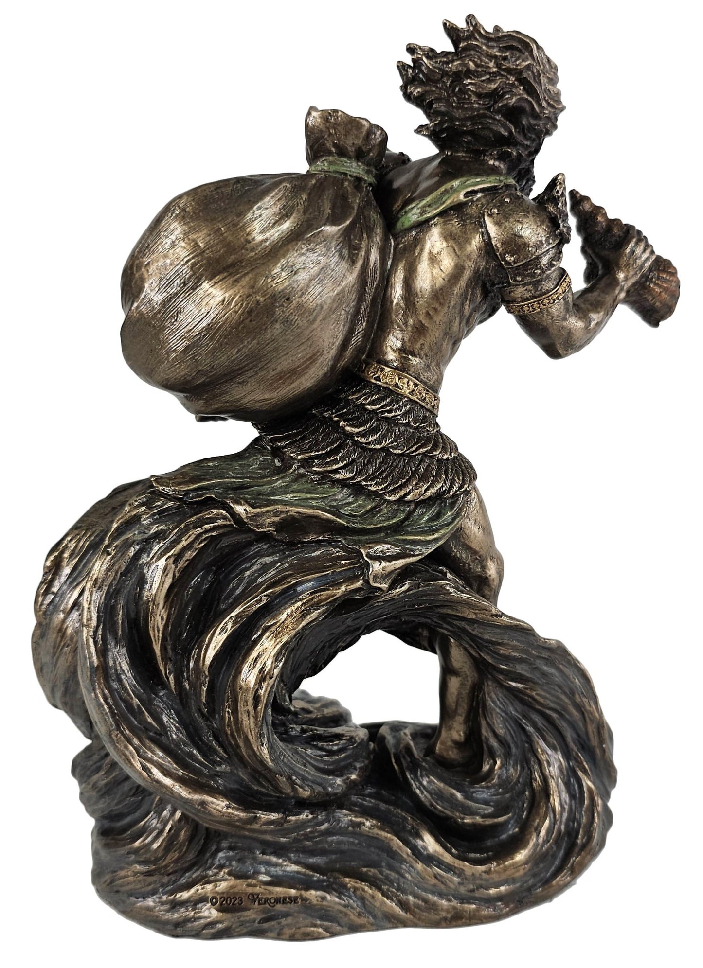 7 1/2" Greek Mythology God Aeolus Ruler of the Winds Bronze Color