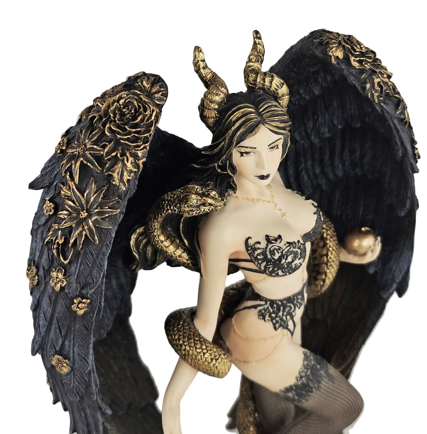 10" Lilith First Temptress Statue Hand Painted Bronze Finish Statue