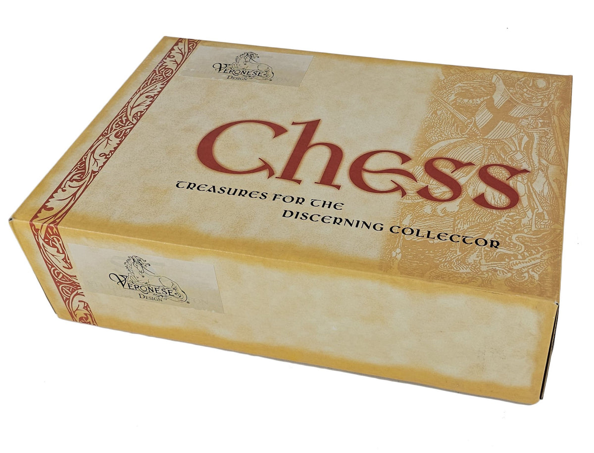 Large Isle of Lewis Chess Set 3 1/4" King with 18" Walnut Color Board