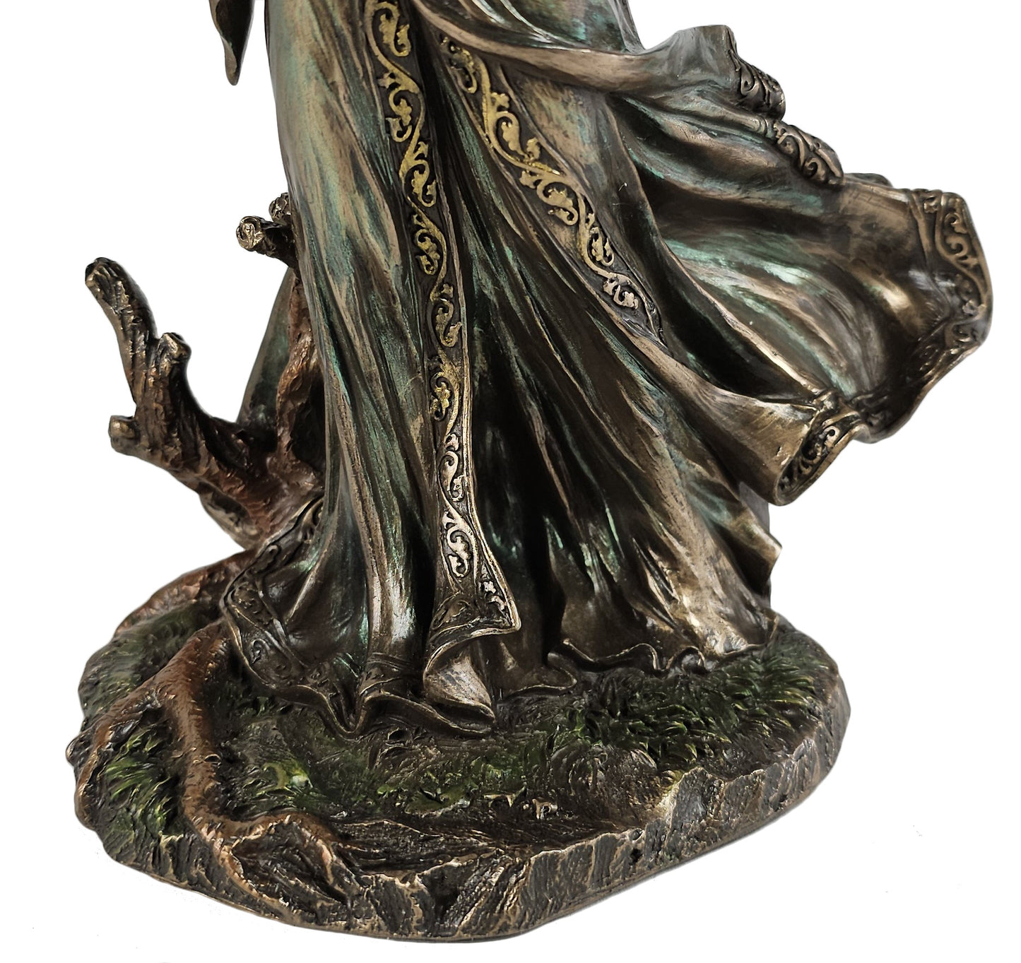 10" Morgan le Fey Morgana Arthurian Legend Enchantress Antique Bronze Color