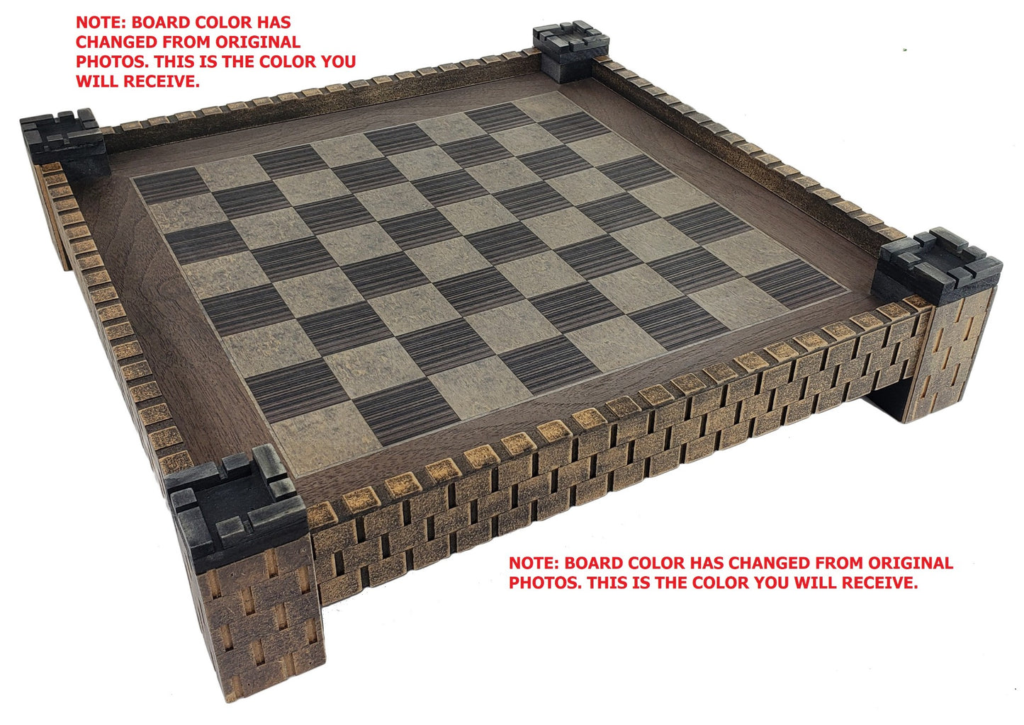 Medieval Times Crusades King Richard the Lionheart Knight Chess Set Castle Board