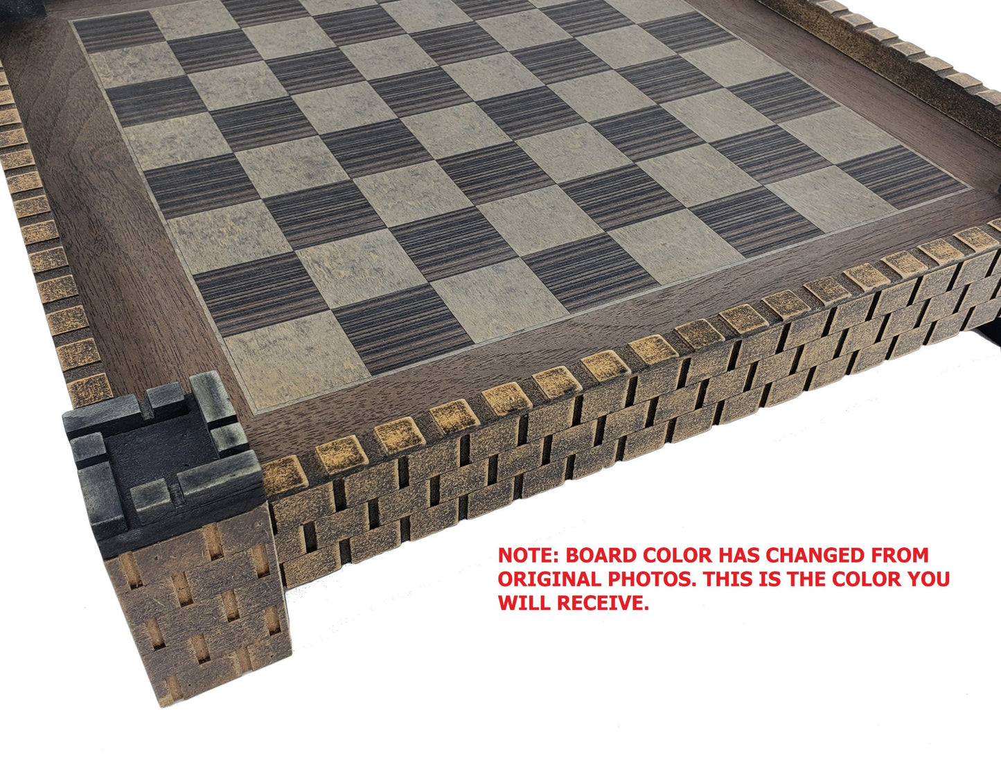 Medieval Times Crusades King Richard the Lionheart Knight Chess Set Castle Board