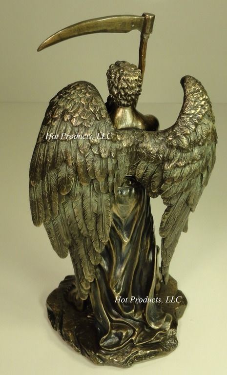 11" CHRONOS Greek Father of Time Sculpture Statue Antique Bronze Finish