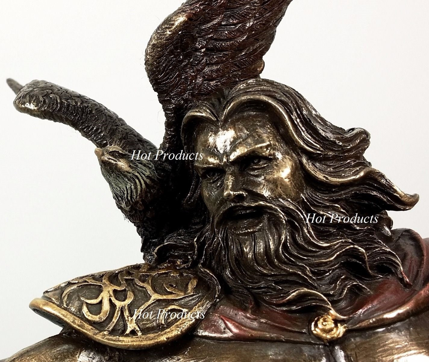 King Zeus God of Thunder W Lightning Bolt Greek Mythology Statue Bronze Finish