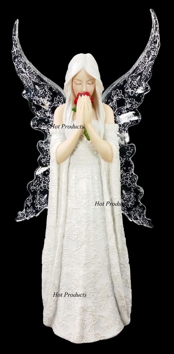 9 1/2 inch Anne Stokes ONLY LOVE REMAINS Guardian Angel Fairy Statue Figurine