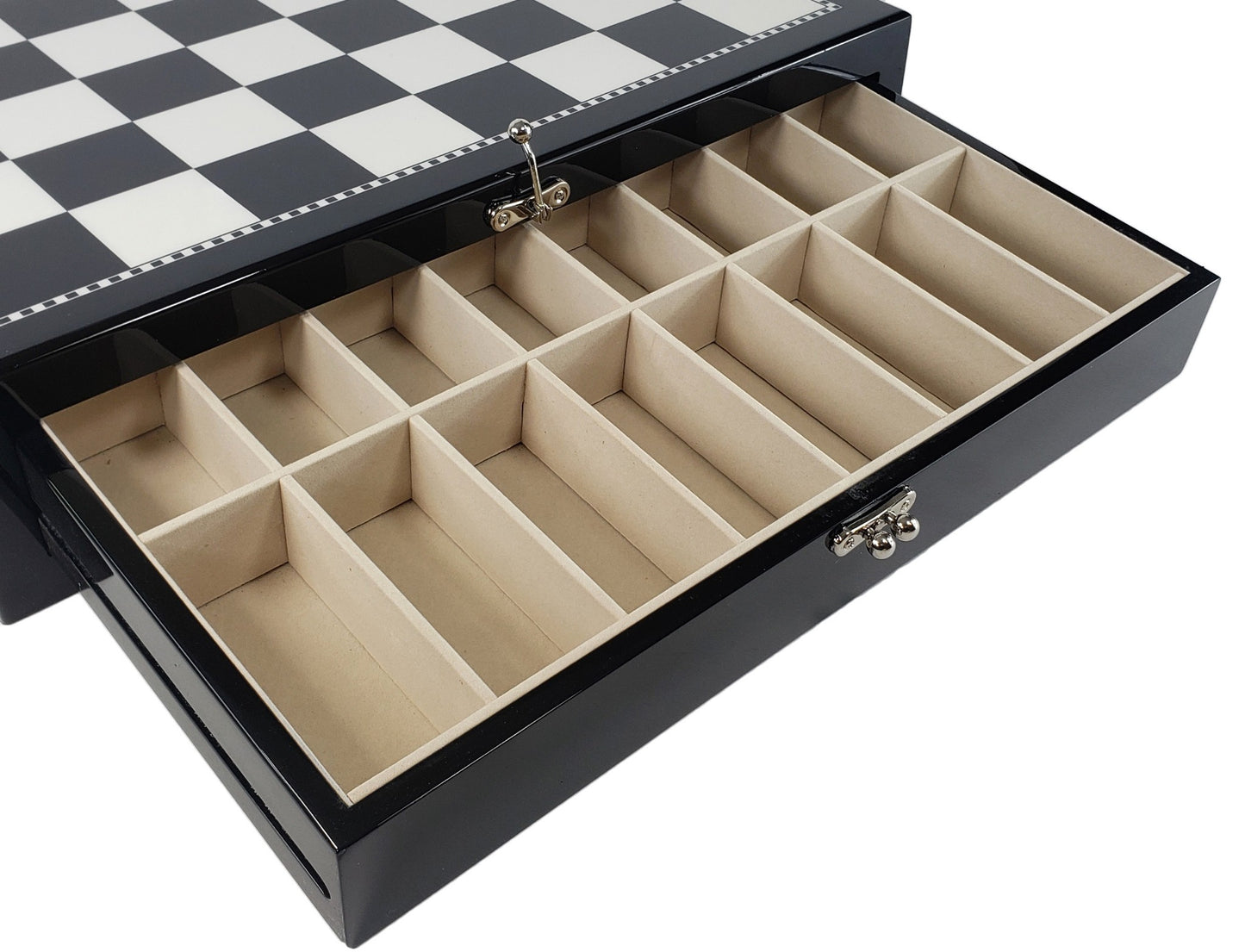 Greek Mythology Olympus Gods Chess Set Pewter Bronze Color 17" Black Storage Bd