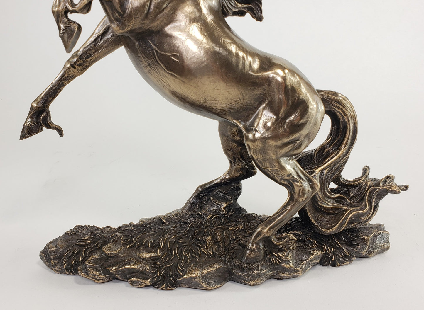 REARING UNICORN DECOR Sculpture Figurine Statue Antique Bronze Finish