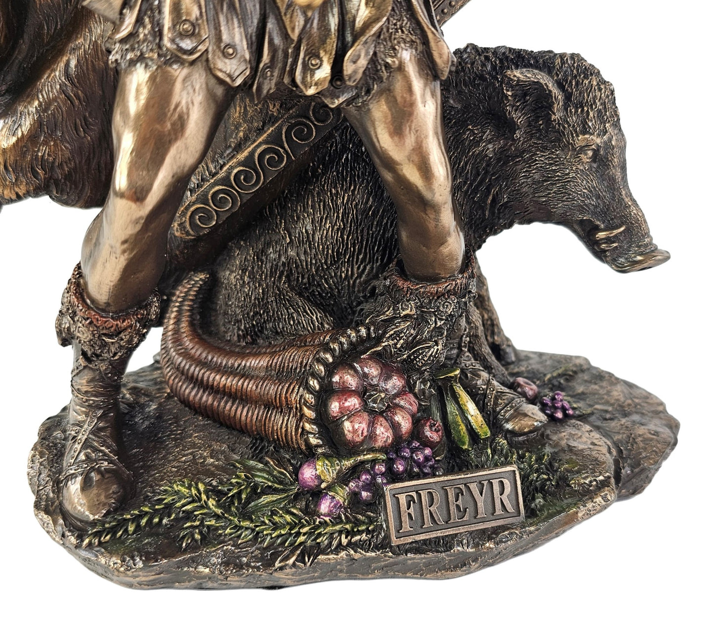 10 1/2" Freyr Viking Norse Mythology God Bronze Finish Statue