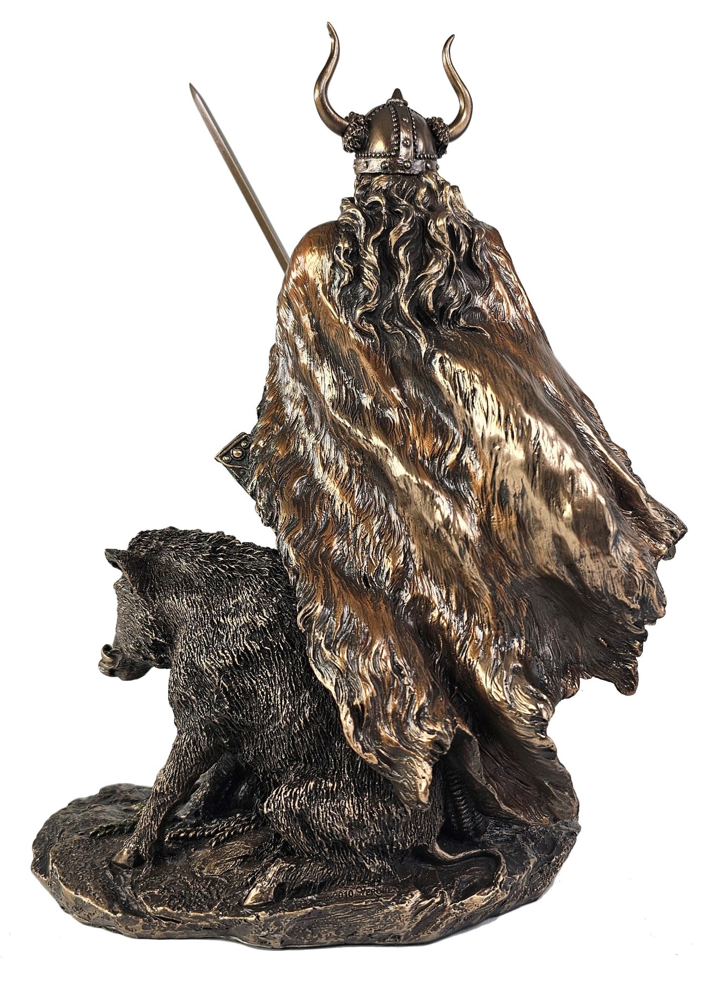 10 1/2" Freyr Viking Norse Mythology God Bronze Finish Statue