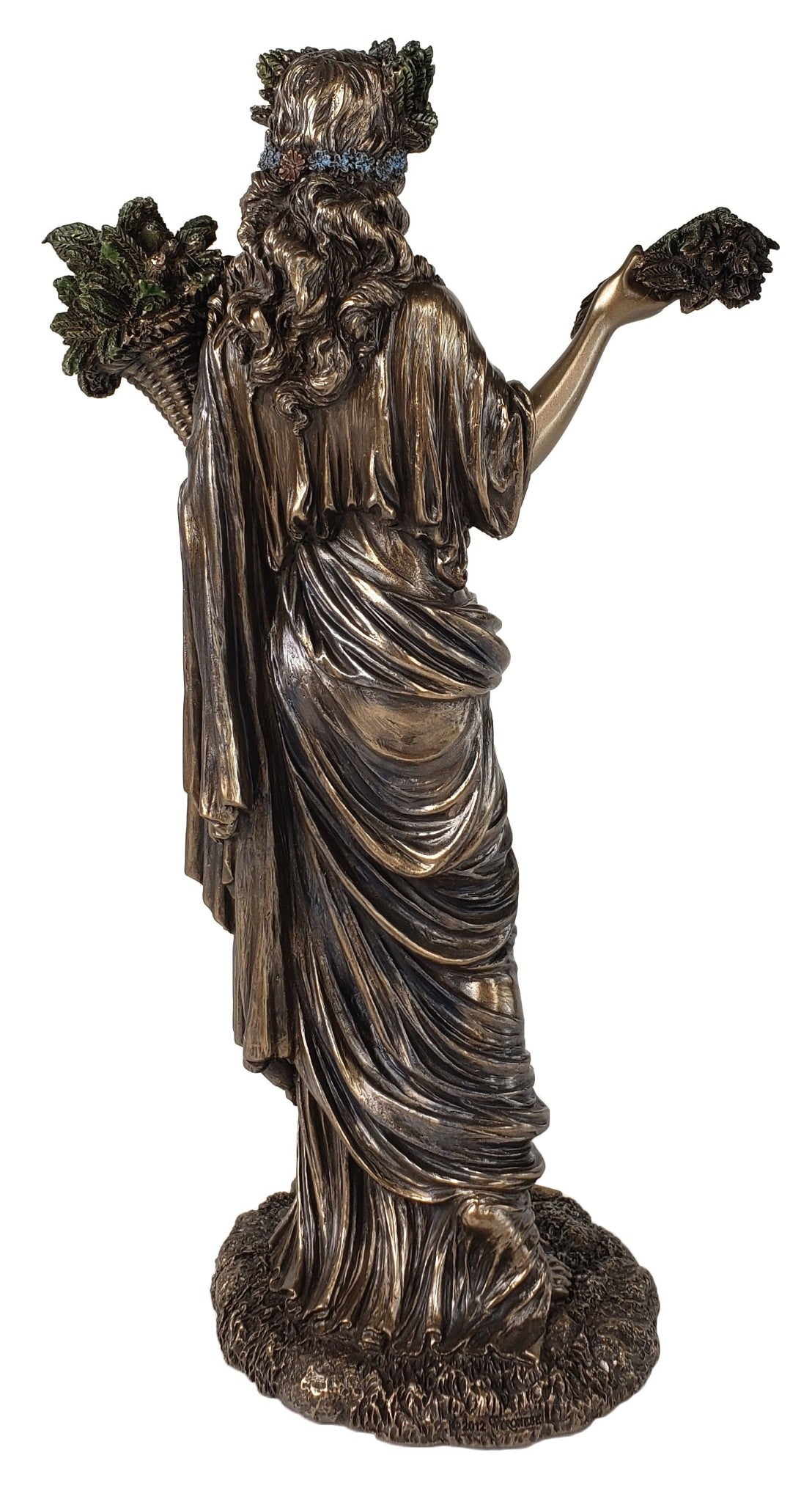 12 1/2" Veronese Demeter Greek Goddess of Harvest Standing Statue Bronze Finish