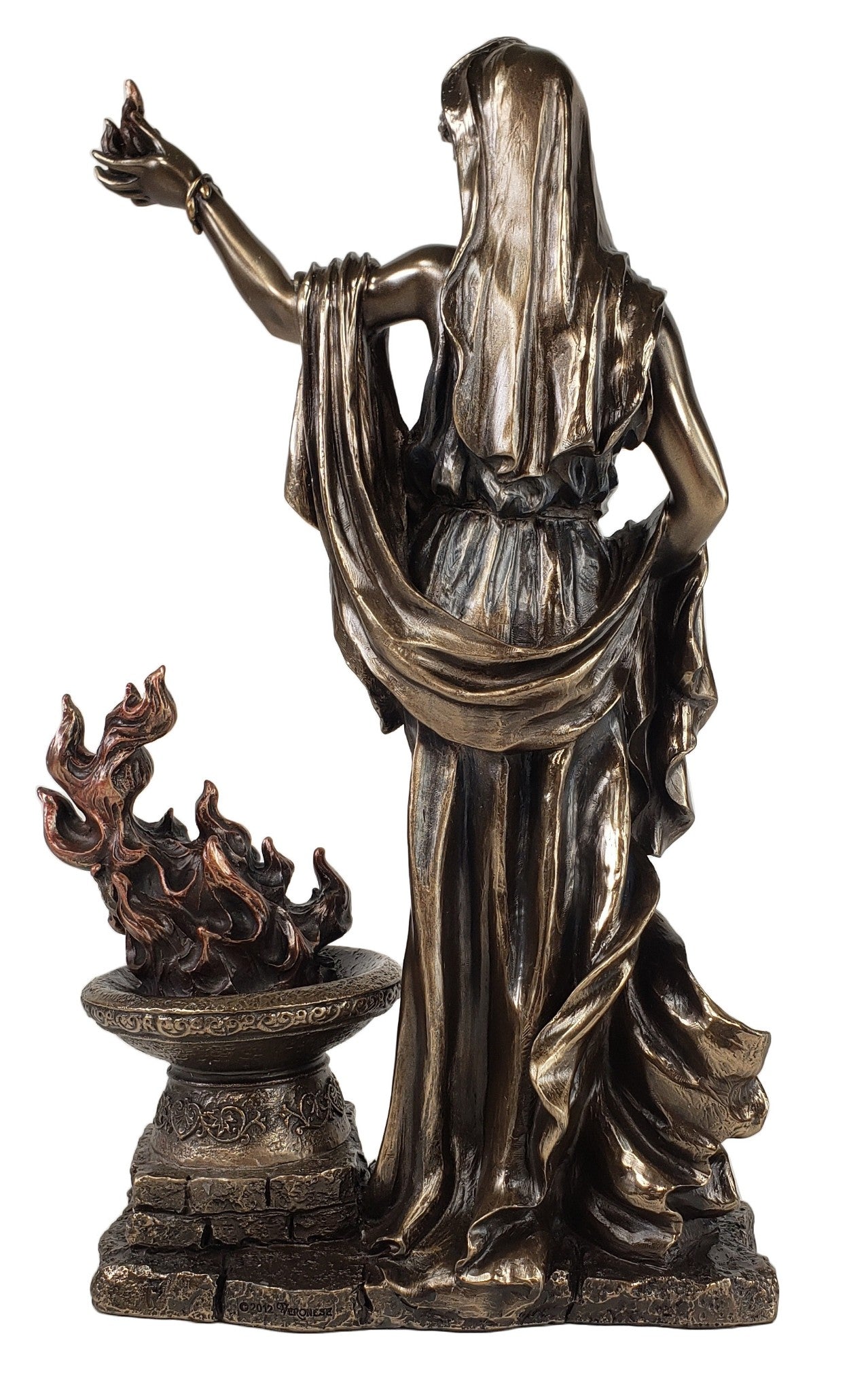 11" Hestia Greek Mythology Virgin Goddess of Hearth & Home Bronze Finish Statue