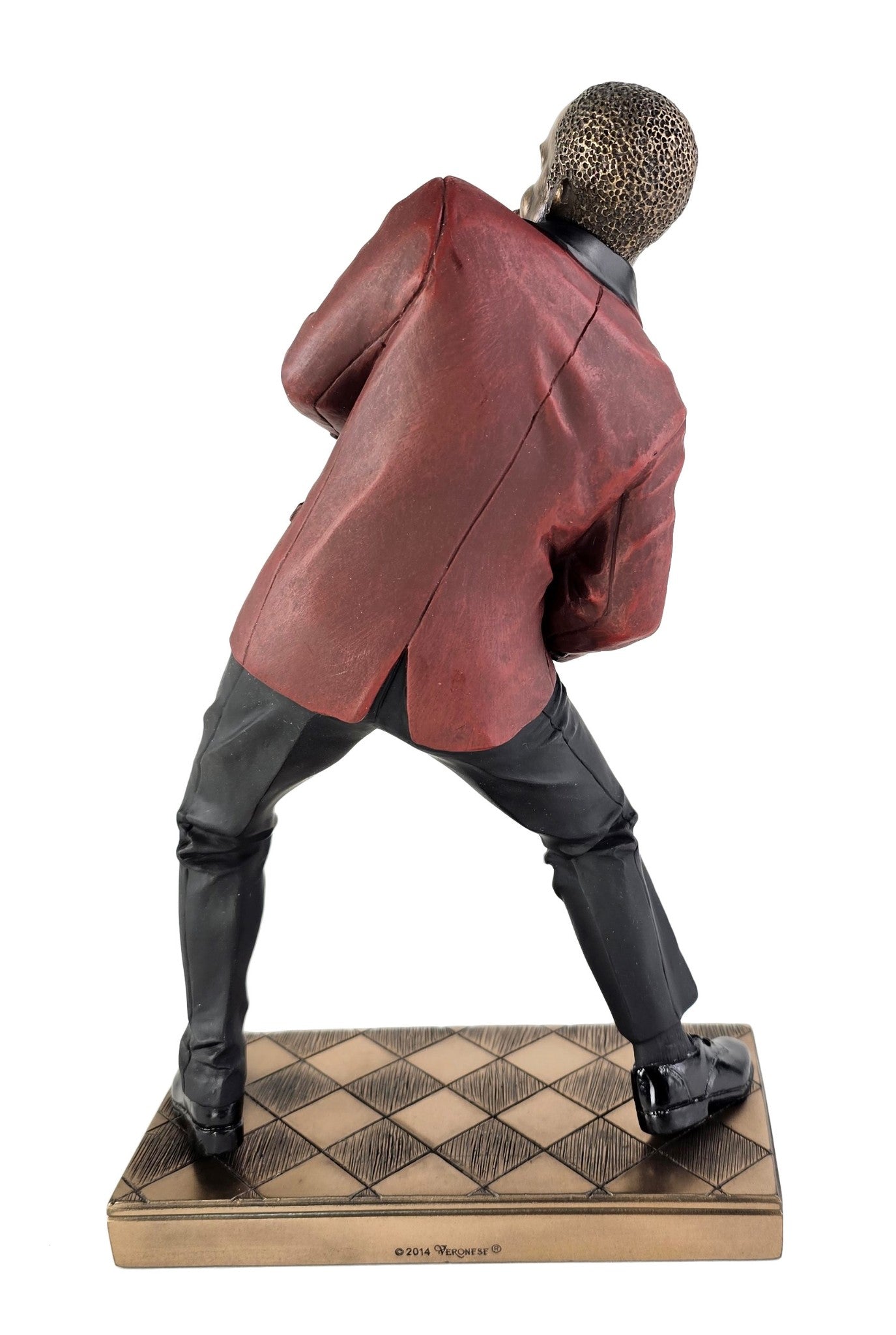 10" Jazz Band Collection - Alto Saxophone Player Home Décor Statue Black & Red