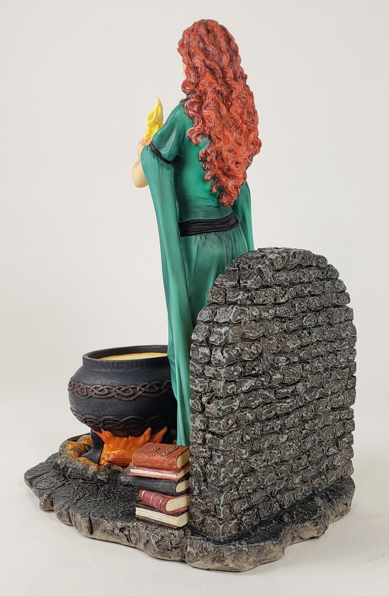 Saint Brigid Celtic Goddess of Fire Hearth Pagan Statue Hand Painted