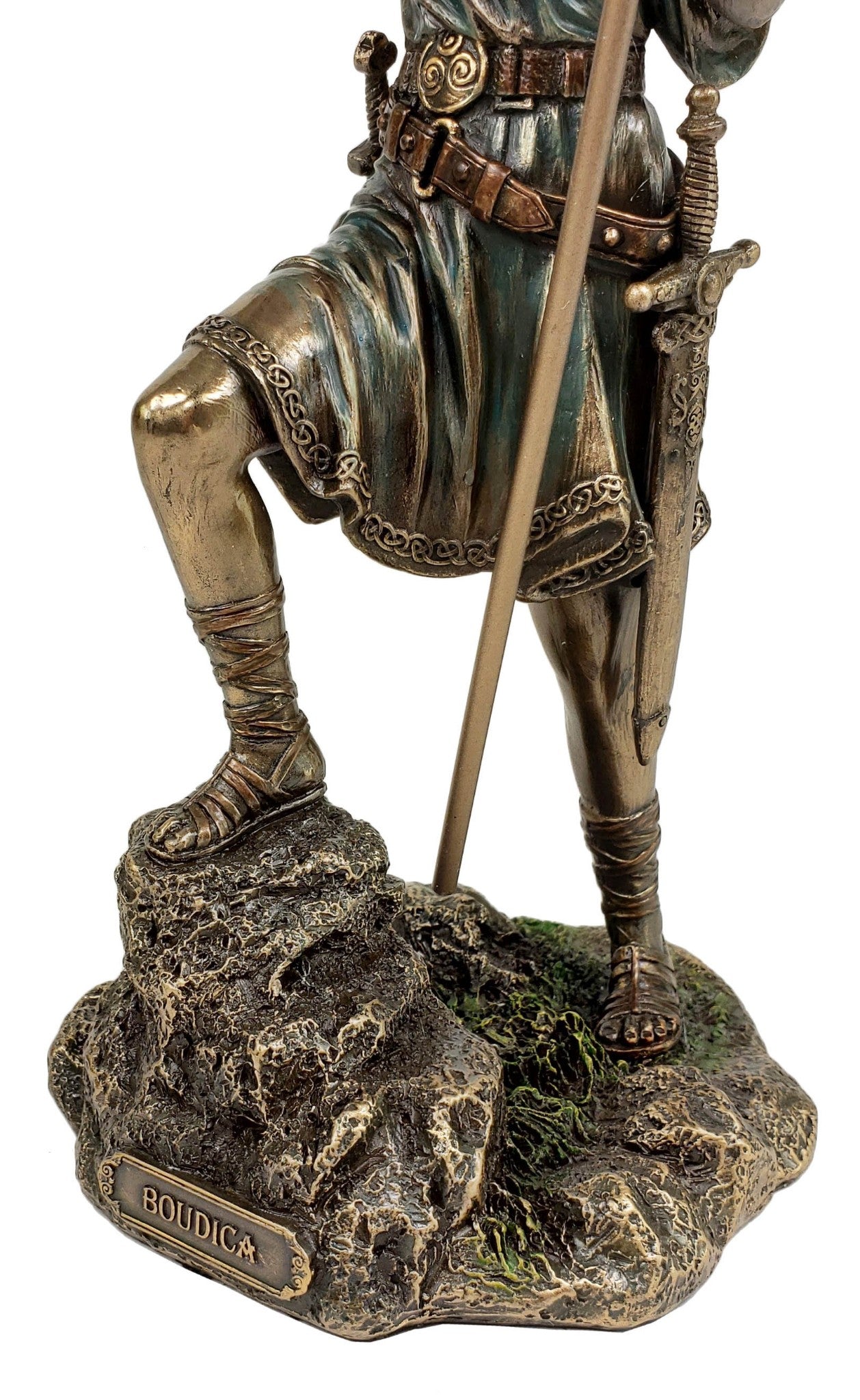 10 1/2 Inch Boudica Viking Celtic Warrior Queen of Iceni Statue Bronze Color