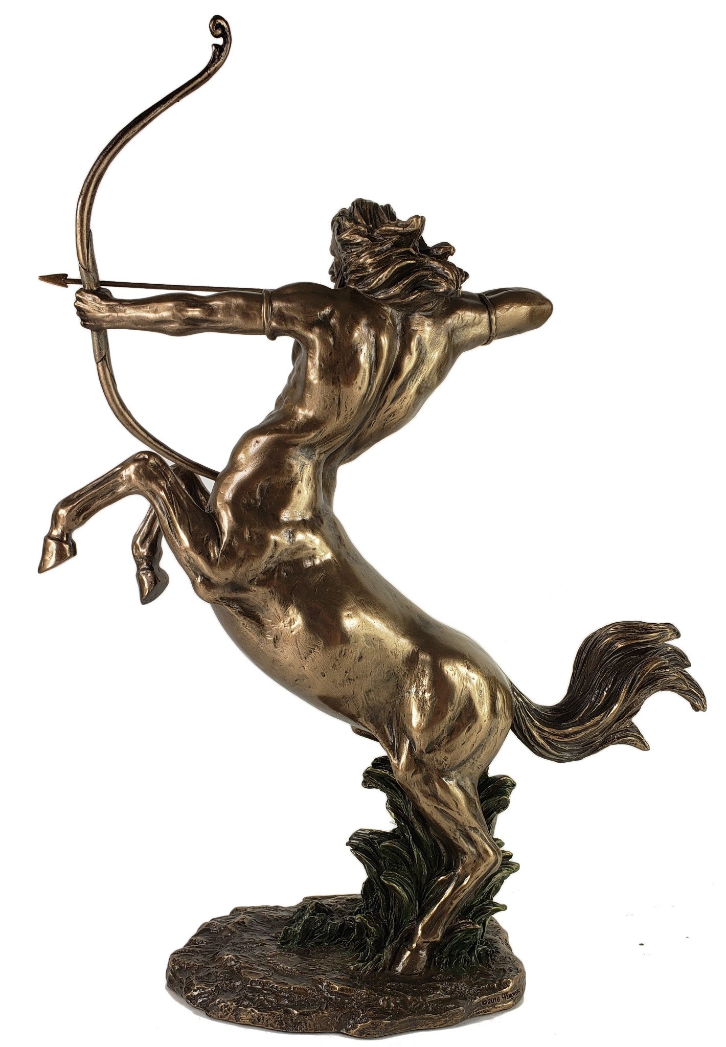 14" Centaur Shooting Bow Greek Mythology 1/2 Human & Horse Statue Bronze Clor