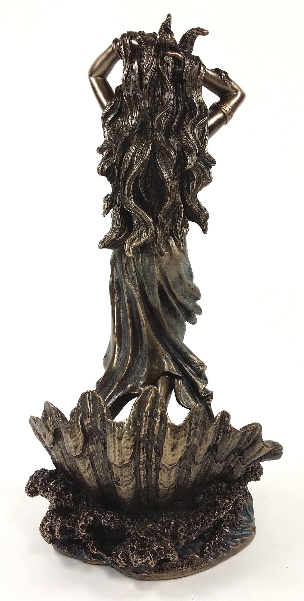 11" APHRODITE Greek Goddess of Love Rising from Sea Venus Statue Bronze Finish