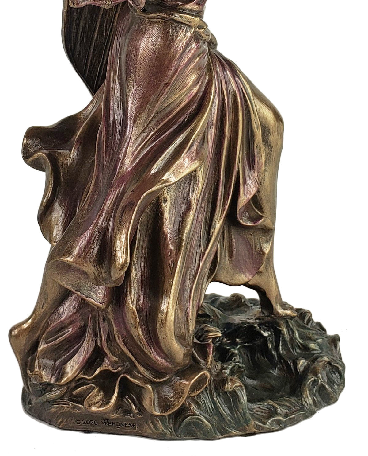 8 1/2" ORISHA Obba W Sword Santeria Yoruba River God African Statue Bronze Color