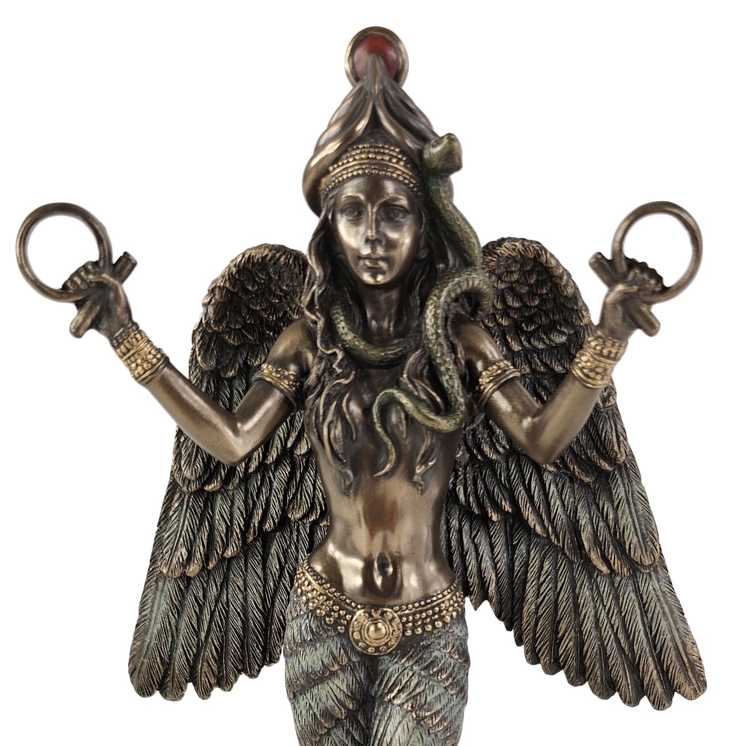 8 3/4" Ishtar Mesopotamian Queen of Heaven Goddess of Love and War Bronze Color