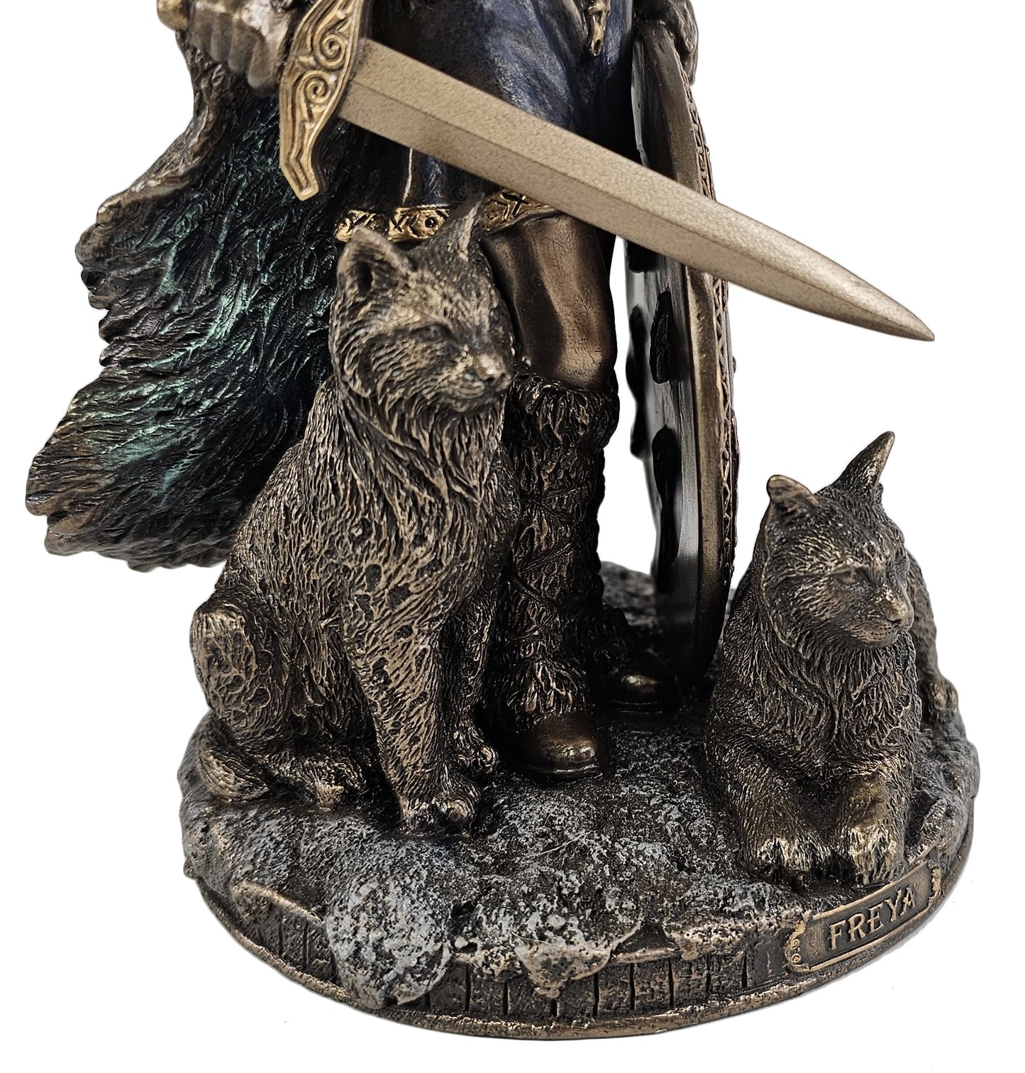 8.5" Freya Viking Norse Mythology Goddess of Love and War Bronze Finish Statue