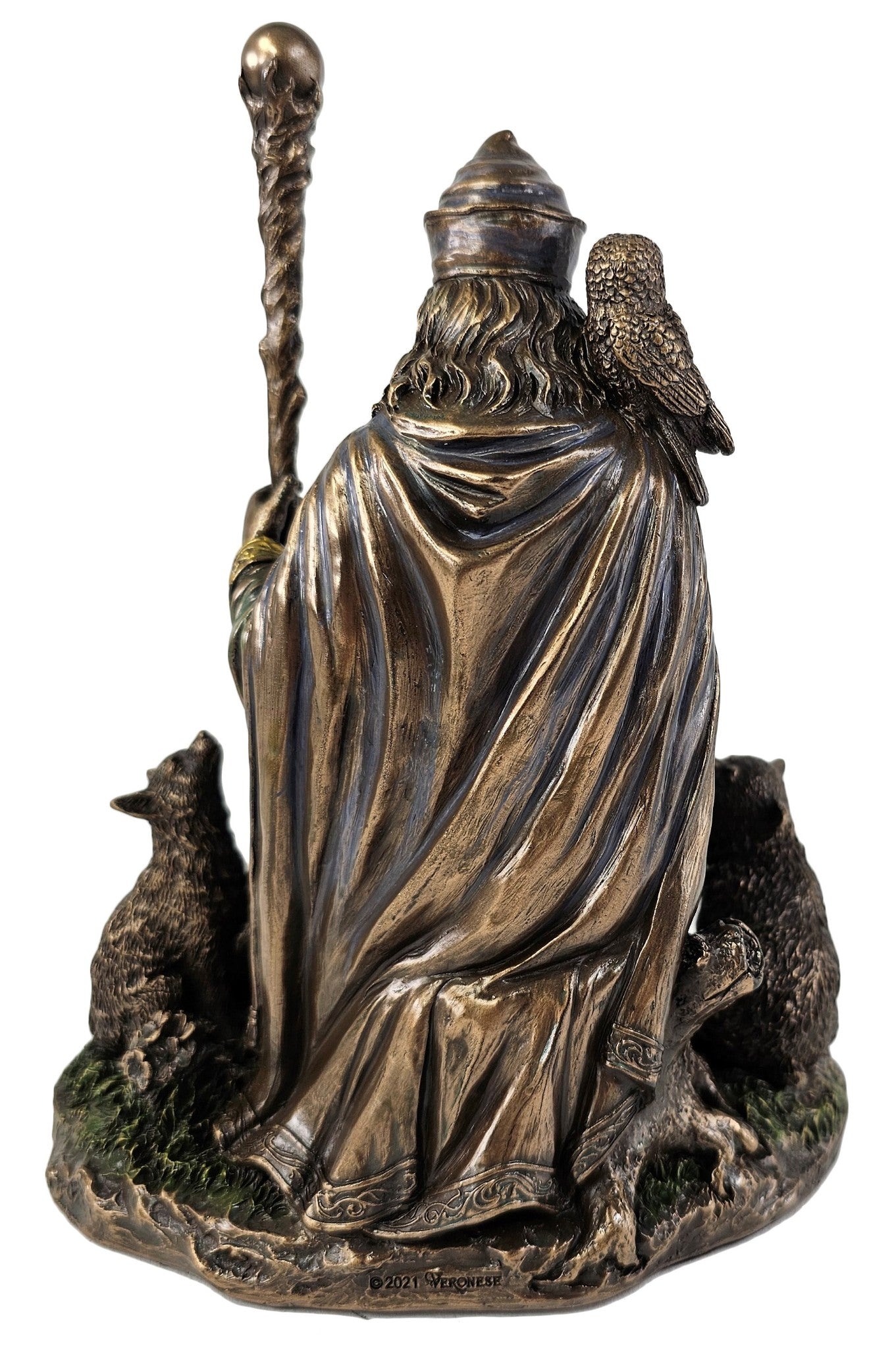 8" Veles Slavic Mythology God Earth and Livestock Bronze Color Statue
