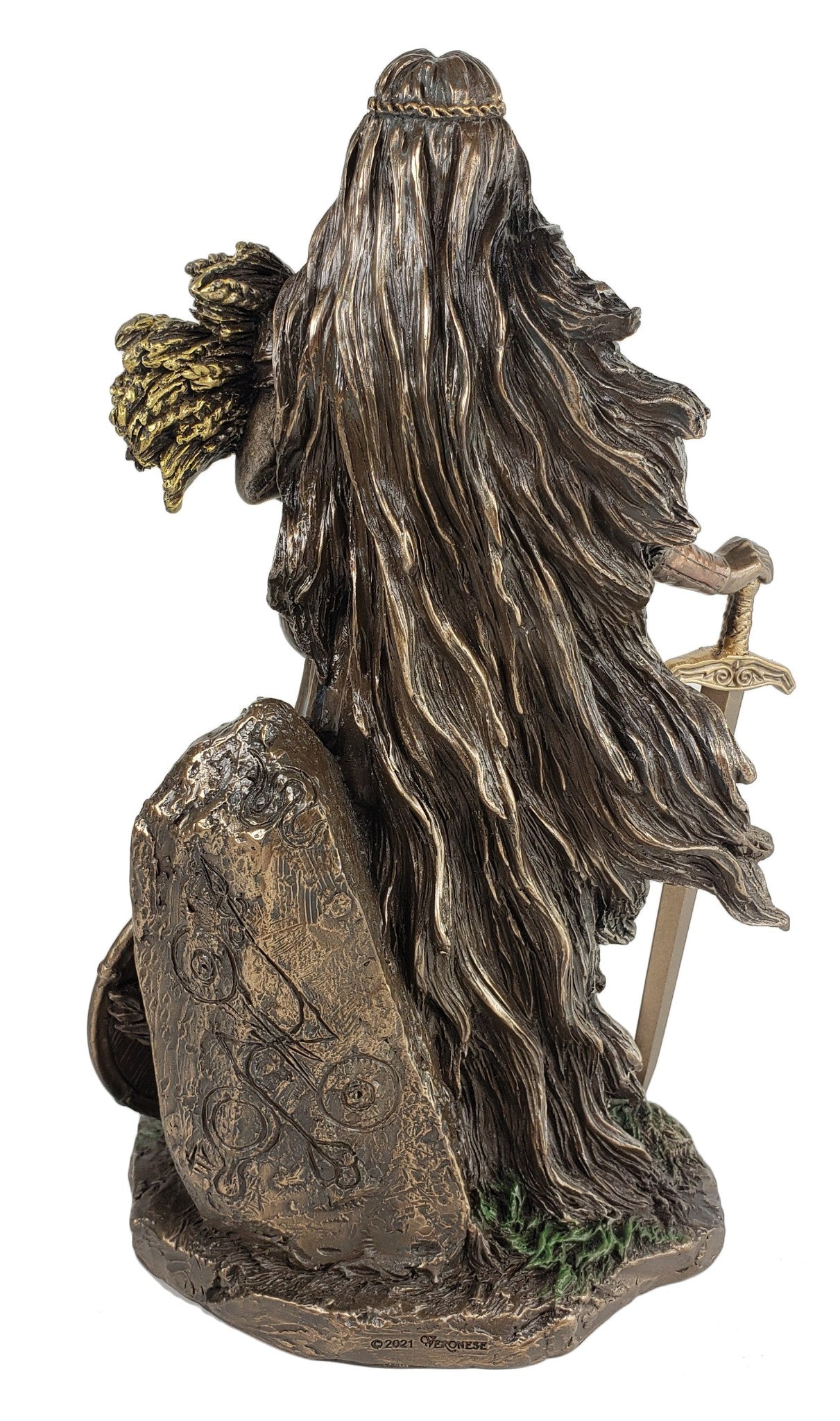 8 1/2 Inch Lady Sif Viking Celtic Earth Goddess Fertility Statue Bronze Finish