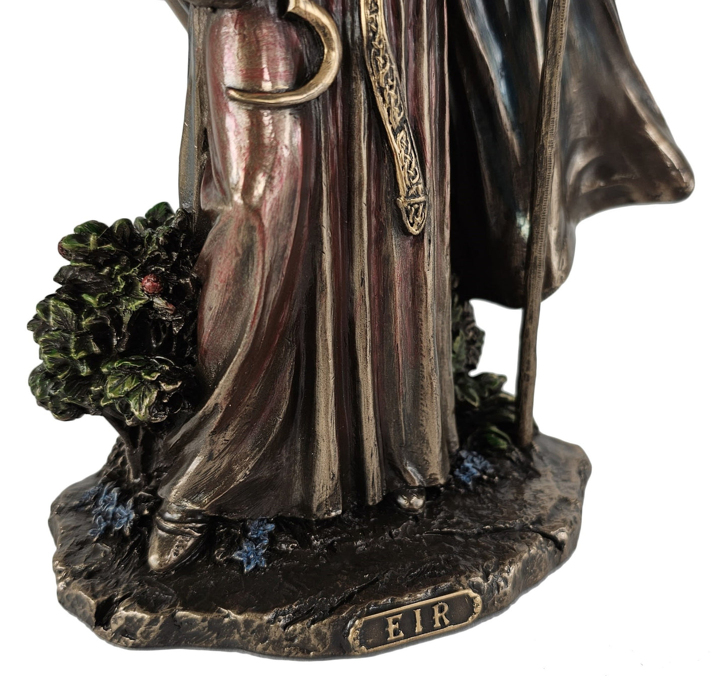 9.5" Valkyrie Eir Goddess of Protection Norse Mythology Statue Bronze Color