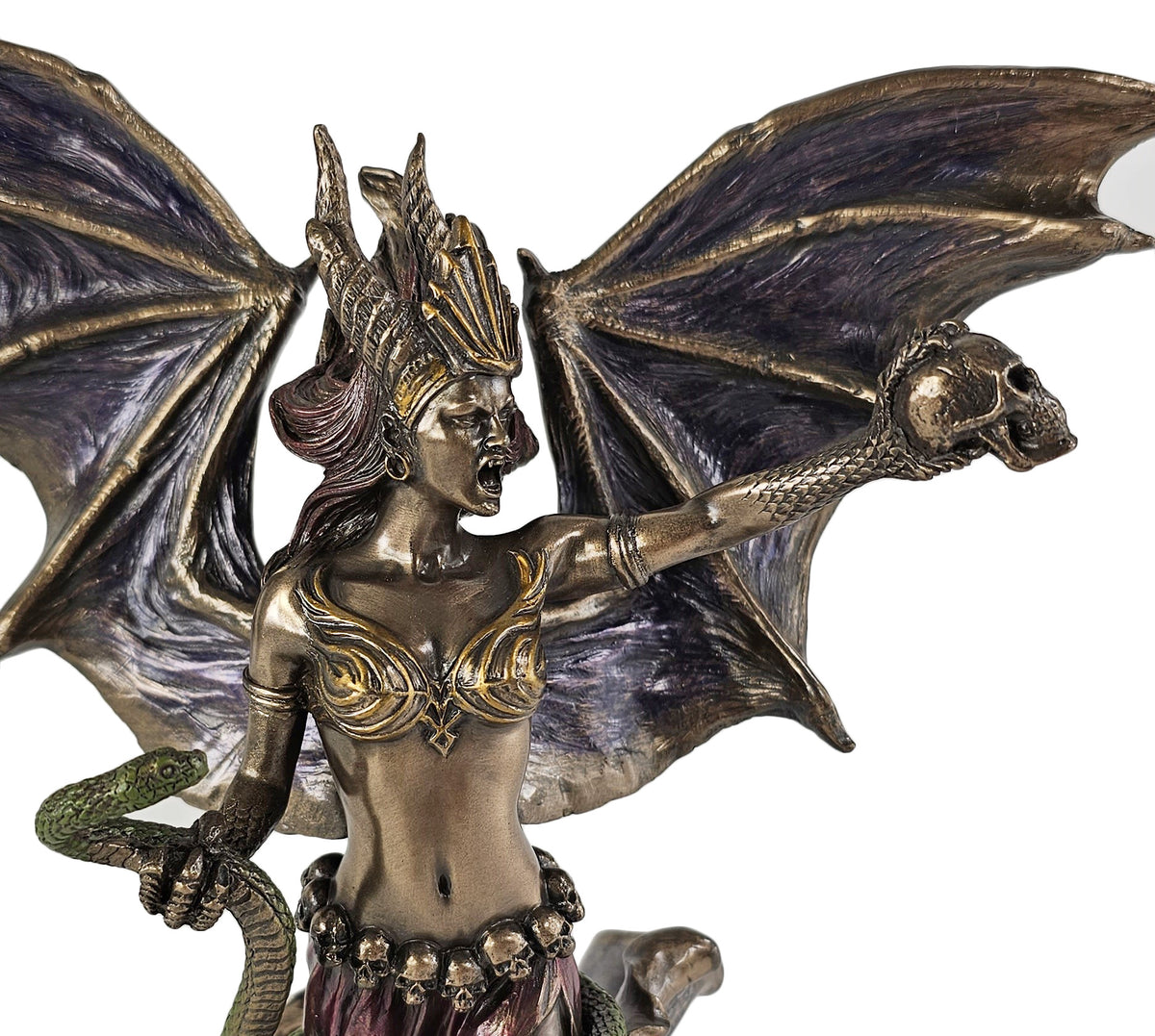 9 3/4" Lilith Queen of Demons Empress of Hell Statue Bronze Finish Statue
