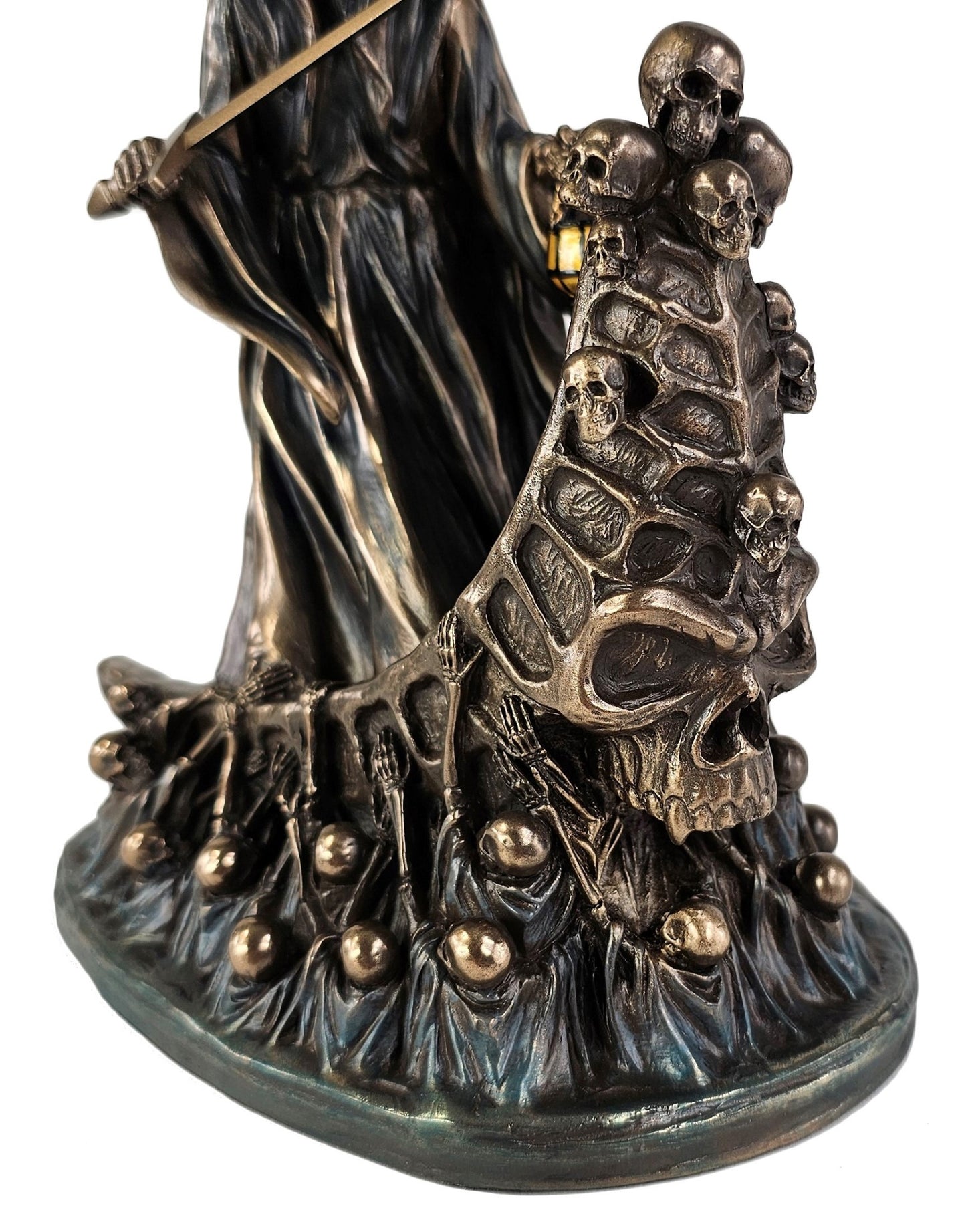 7 1/2" Charon Greek Ferryman of Damned Reaper Gothic Statue Bronze Color