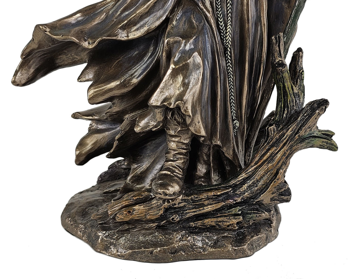 11" Merlin The Magician by Monte Moore Statue Antique Bronze Color