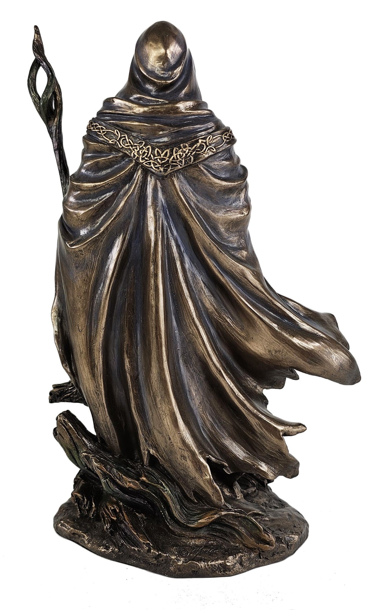 11" Merlin The Magician by Monte Moore Statue Antique Bronze Color