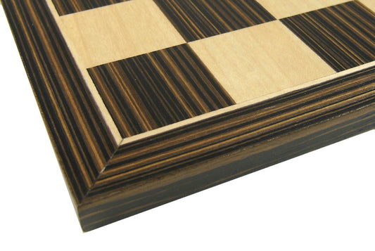 14" Ebony Black & Maple Wood Chess Board
