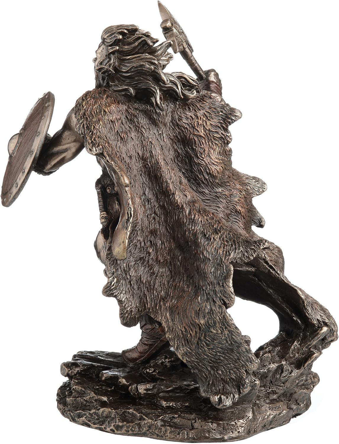 Veronese Design 8 3/4 Inch Viking Berserker Ragnar's Charge Cold Cast Resin