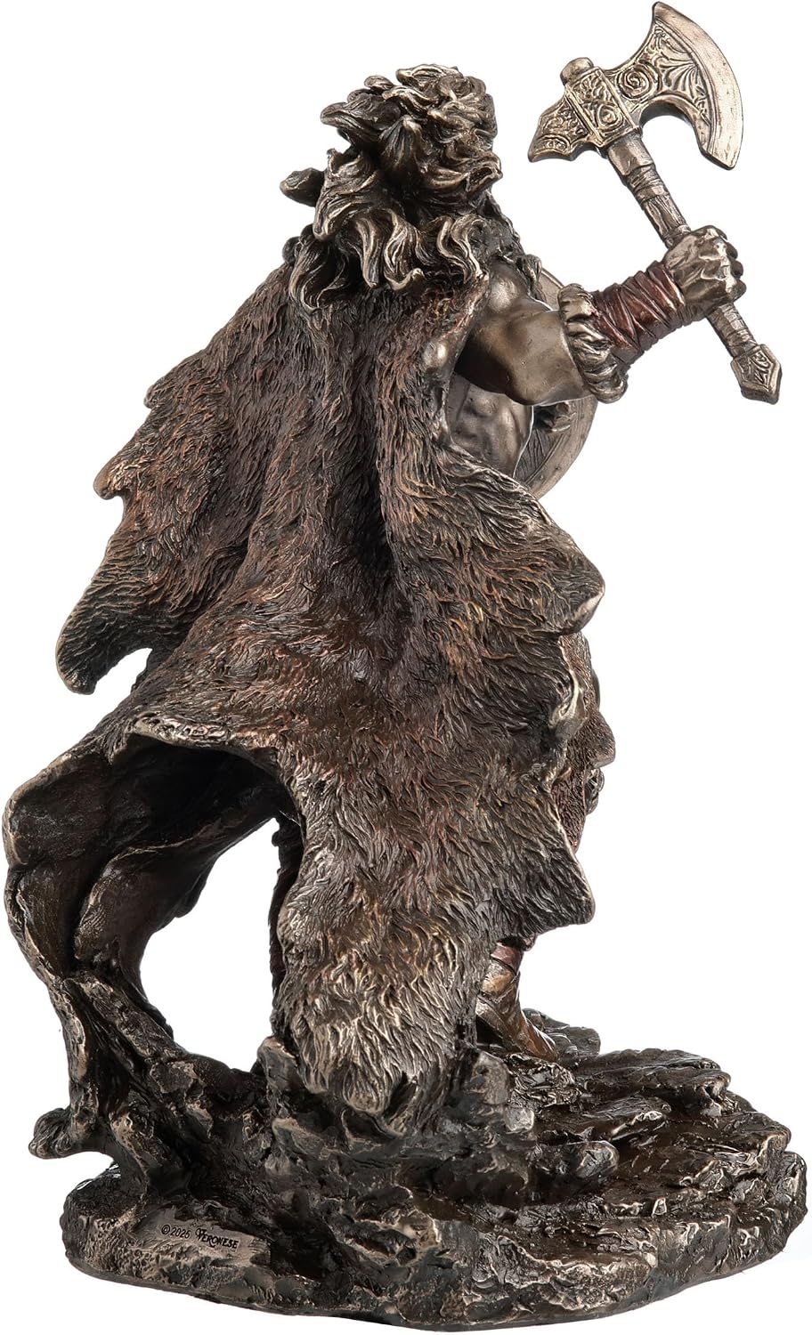Veronese Design 8 3/4 Inch Viking Berserker Ragnar's Charge Cold Cast Resin