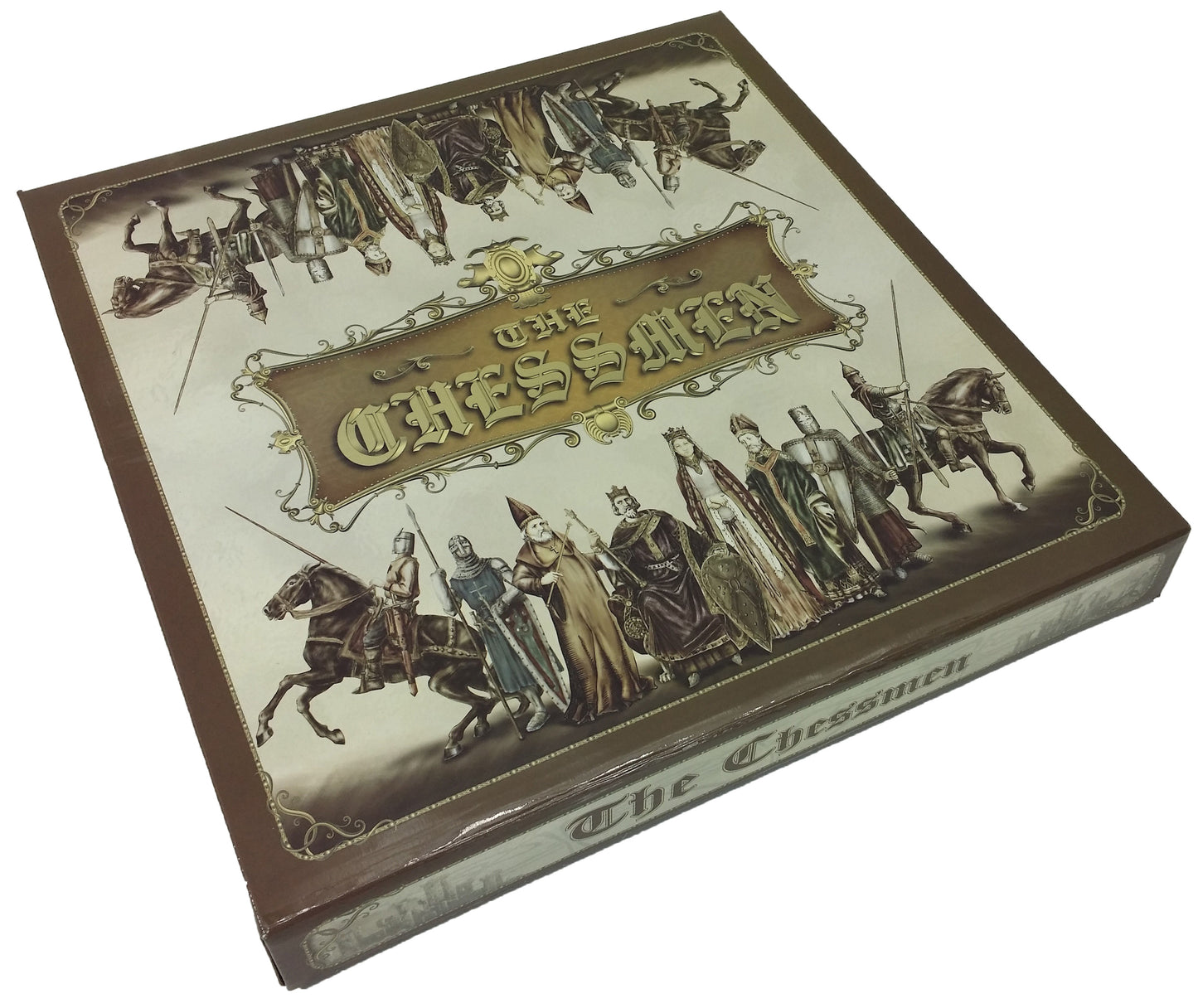 Medieval Times CRUSADE Busts chess set Antique Gold & Silver Color - No Board