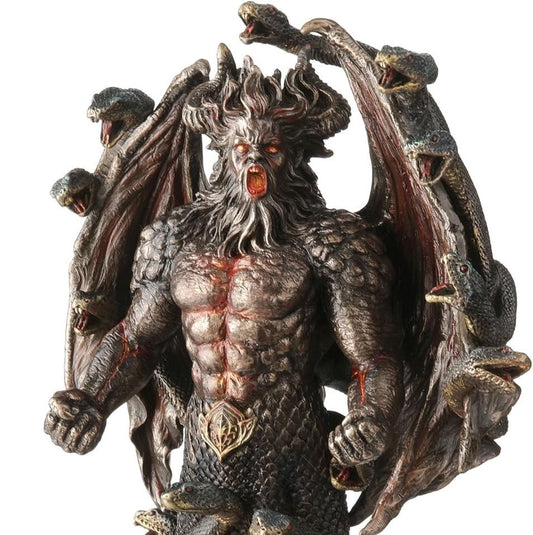 9 1/8 Inch Typhon Greek Scourge of Olympus Serpentine Giant Bronze Color Statue