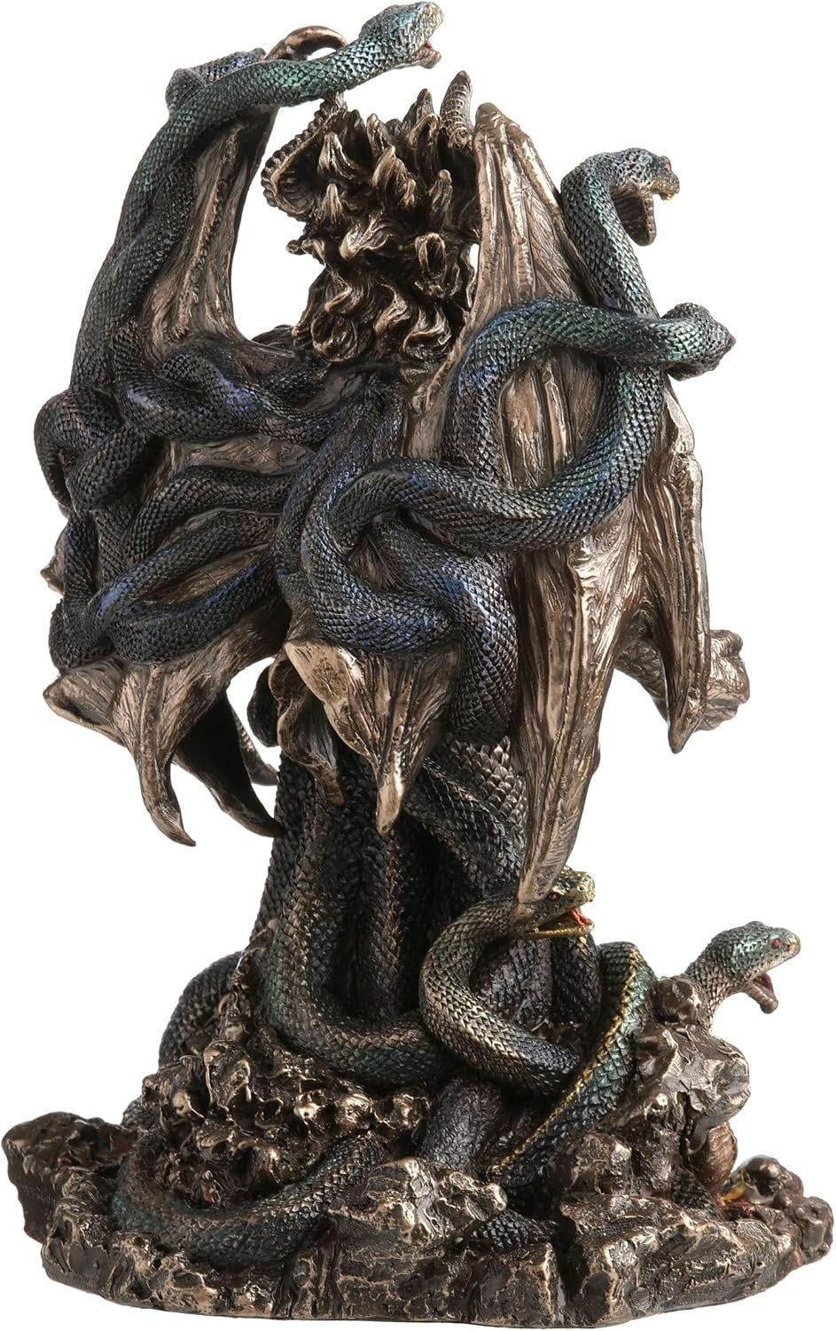 9 1/8 Inch Typhon Greek Scourge of Olympus Serpentine Giant Bronze Color Statue