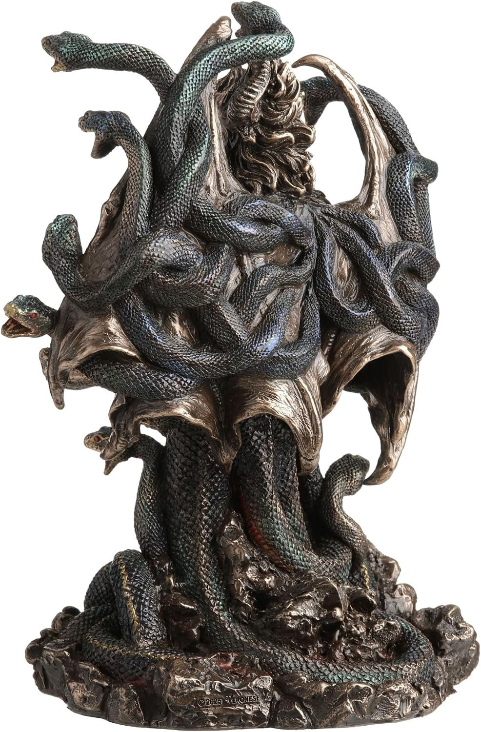 9 1/8 Inch Typhon Greek Scourge of Olympus Serpentine Giant Bronze Color Statue
