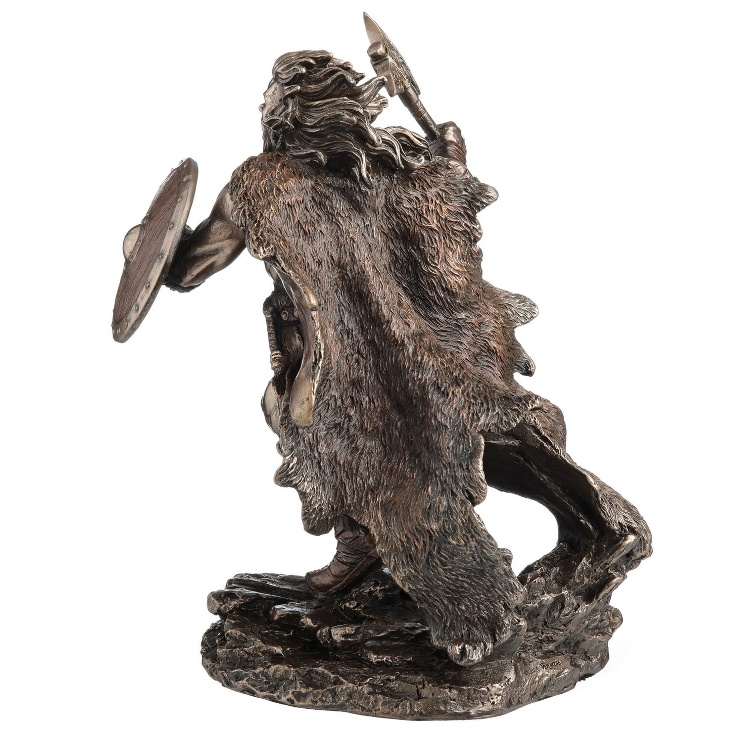Veronese Design 8 3/4 Inch Viking Berserker Ragnar's Charge Cold Cast Resin