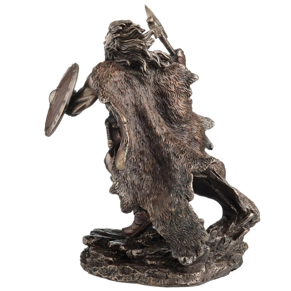 Veronese Design 8 3/4 Inch Viking Berserker Ragnar's Charge Cold Cast Resin