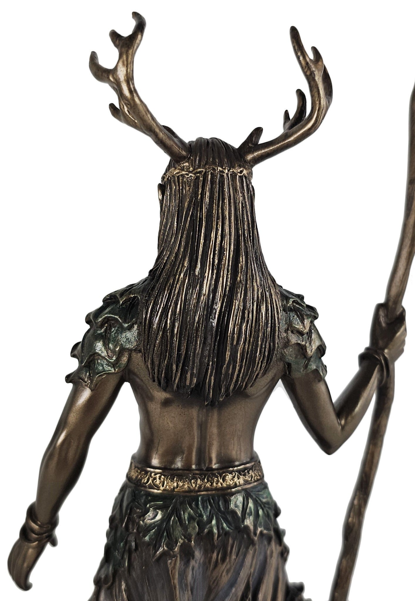 10 1/2" Cernunnos Celtic Horned God of Animals Standing Statue Bronze Finish